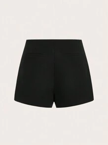 Maija 女式闪亮水钻装饰黑色迷你裙，优雅适合新年派对情人节和节日 - 黑色 - 查看 7