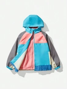 SHEIN 2pcs Tween Girl Zip-Up High Collar Fleece Jacket + Zip-Up Sherpa Jacket, Warm For Fall/Winter - Multicolor - View 9