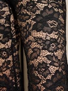 AiiRZ Lace Trouser And Waistcoat Suit - Black - View 7