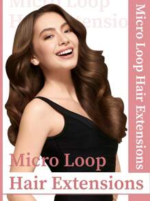 50 Strands Micro Loop Hair Extensions Real Human Hair, 27# Blonde Microbead Design, Ultra‑Smooth & Super‑Soft Silky Straight Texture, Premium Healthy Remy Hair, Easy Installation, Perfect For Women Daily Styling, Hair Volume Boosting - S27 - View 5