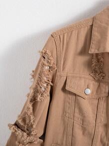 Manfinity Homme 男士休闲牛仔夹克，纯色，简约时尚，日常穿着，秋季款