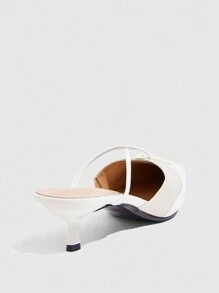 CUCCOO GRLICON 全新红色尖头细高跟鞋女士 - 白色 - 查看 4