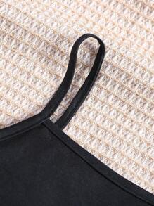 SHEIN Young Girl Cute Cow Pattern Casual Home Wear, Pink - Pink - View 6