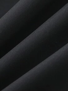 ROMWE MEN Men's Solid Color Single-Breasted Cargo Casual Loose Fit Utility Vest - Black - View 4