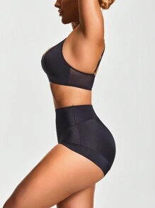 SHEIN Shape Women Solid Color Casual Shaping Shorts