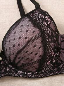 1pc Sexy Lace Minimalist Lift-Up Small Bust Underwire Bra For Women Lingerie