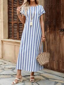 EMERY ROSE Summer Outfit Vacation Outfits Woman Women Long Dresses - Multicolor - View 3