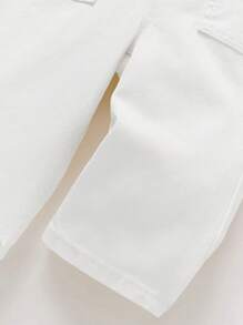 SHEIN Baby Girl Casual Versatile Solid Color Denim Jeans