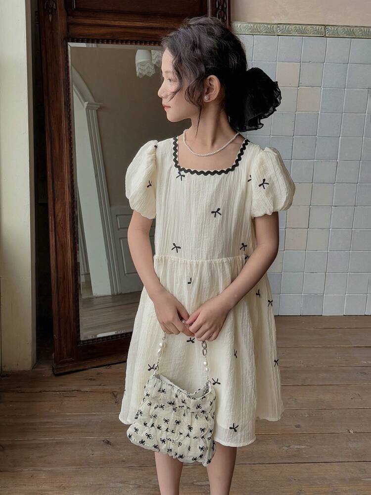 Tween Girl Casual Dress, Autumn Summer,Back To School Clothes Vacation Easter