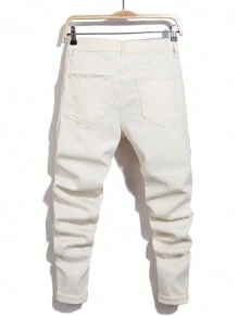 Manfinity LEGND 男士纯色休闲牛仔裤，简约时尚，适合日常穿着