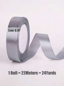 SHEIN 1 Cuộn Nơ Ruy Băng Satin 2Cm*22M, Nhiều Màu Hoàn Hảo Cho Nơ, Đám Cưới, Bao Bì Quà Tặng, Phụ Kiện Trang Sức, Tiệc Tùng, Lễ Hội, Trang Trí Bánh Và Nướng, Hộp Quà Tặng, Bó Hoa, Dấu Trang, Đồ May Vá Sáng Tạo, Trang Trí Nhà Cửa - Nhiều màu - Xem 3