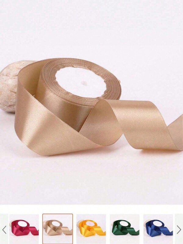 4cm X 22m Satin Ribbon Roll (1 Roll) – Multiple Colors For Gift Wrapping, Wedding Decor, Hair Bows, Jewelry Packaging, DIY Crafts, Cake Decorating, Party Supplies, Bouquets, Bookmarks, Home Decoration, Sewing Projects, Festive DIY, Gift Boxes & Creative Arts