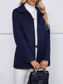 EMERY ROSE Winter Clothes For Women Women's Wool - Navy Blue - View 6