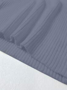 Lunelith SHEIN Lunessa Autumn Winter Casual Solid Color V-Neck Form-Fitting Maxi Sweater Dress