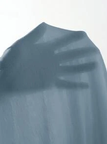 Firerie Váy chữ A bó xếp ly cho nữ, thanh lịch - Màu xanh bụi bặm - Xem 7