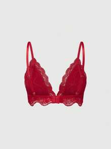 ROMWE Goth Gothic Palace Style Satin Lace Underwired Lingerie Bra And Panty Set