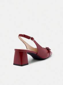CUCCOO BIZCHIC Women's Fashion Party High Heel Shoes, Minimalist & Practical Multi-Purpose Spring Break Easter - Bordeaux - View 8