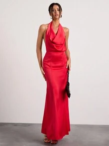 Glamine Un vestido elegante de mujer con un unicolor es muy adecuado para las fiestas de mujeres cuando salen a una cita y conversan por la noche.