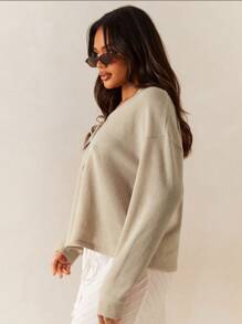 Athîral 女士秋季休闲纯色系带上衣