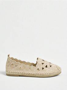 Styleloop Cuccoo Women's Flat Round Toe Woven Loafers - Khaki - View 10