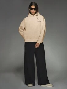 Missguided x Playboy MISSGUIDED Vintage Magazine Cover Design Oversized Hoodie Boyfriend Fit Loungewear Athleisure Retro Photographic Print Pullover Fall Winter Streetwear