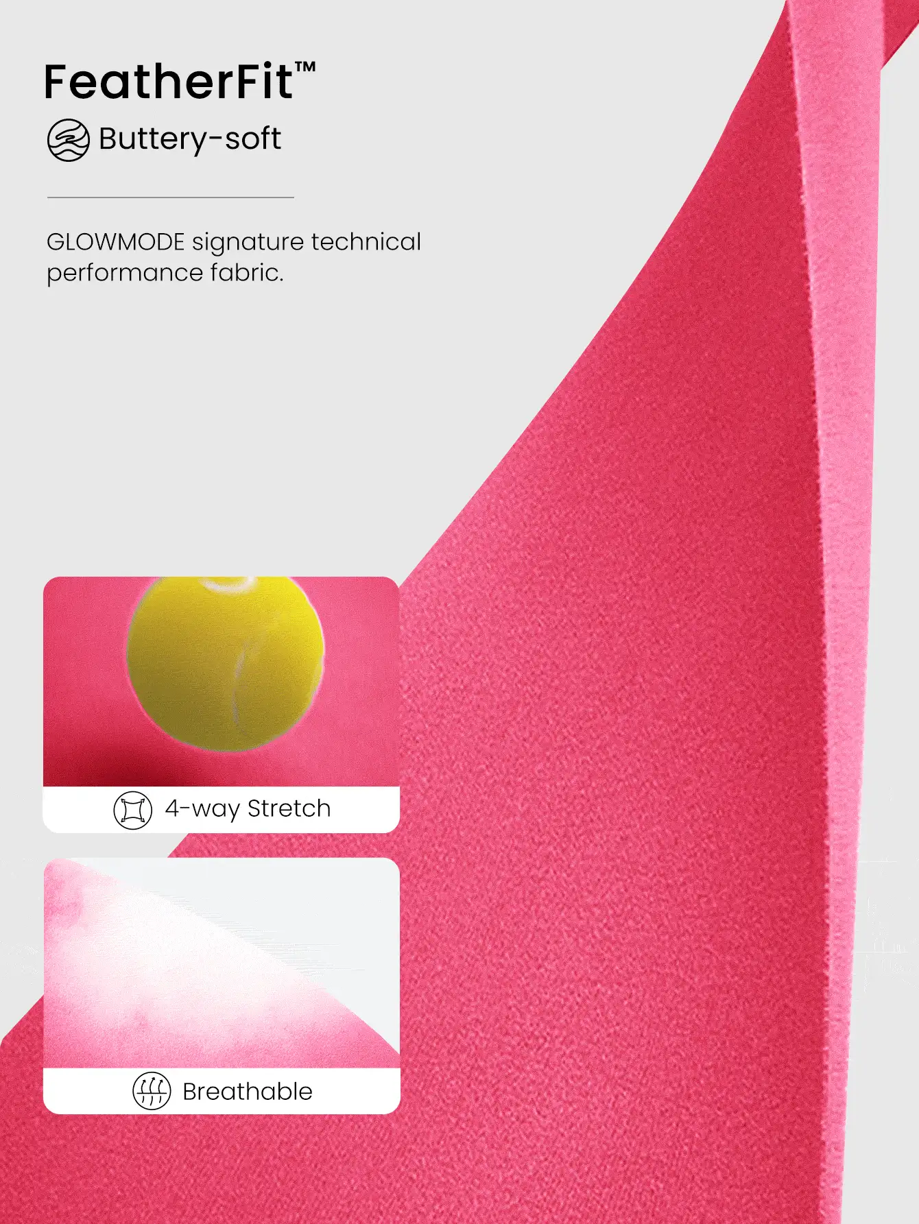 GLOWMODE Leggings de 7/8" de bajo impacto FeatherFit™ de 24 pulgadas