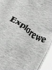 SHEIN Spodnie Basic Casual Straight Leg dla chłopców, proste i praktyczne do dojazdów do pracy jesienią