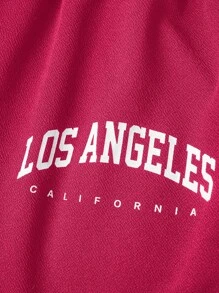 Comfortcana 2pcs/Set Plus Size Women Sweatshirt And Pants Tracksuit Set - Pink - View 8