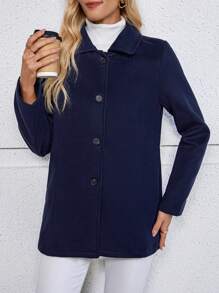 EMERY ROSE Winter Clothes For Women Women's Wool - Navy Blue - View 5