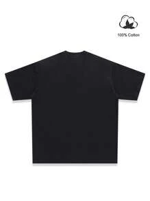 Manfinity EMRG Men's Casual Graphic Text Print Short Sleeve T-Shirt