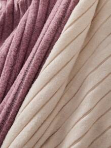 大码两件套超柔软针织睡衣裤，秋冬服装 - 彩色 - 查看 6