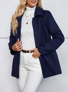 EMERY ROSE Winter Clothes For Women Women's Wool - Navy Blue - View 1