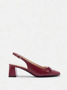 CUCCOO BIZCHIC Women's Fashion Party High Heel Shoes, Minimalist & Practical Multi-Purpose Spring Break Easter - Bordeaux - View 6