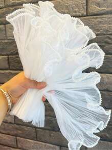 1/2roll Flower Wrapping Mesh Paper Valentine's Day Florist Supplies Wedding Birthday, Wrinkled Wavy Flower Wrapping Paper For Weddings, And Valentine's Day, Wrapping Paper, Tissue Paper, Flower Bouquet Supplies, Gift Wrapping Paper, Flower Wrapping Paper,