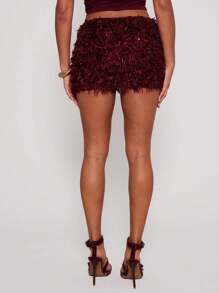 MUSERA 伊比沙岛纹理亮片迷你裙，适合夏季、度假、夜店、锐舞派对、音乐节、冬季闪亮派对和情人节。