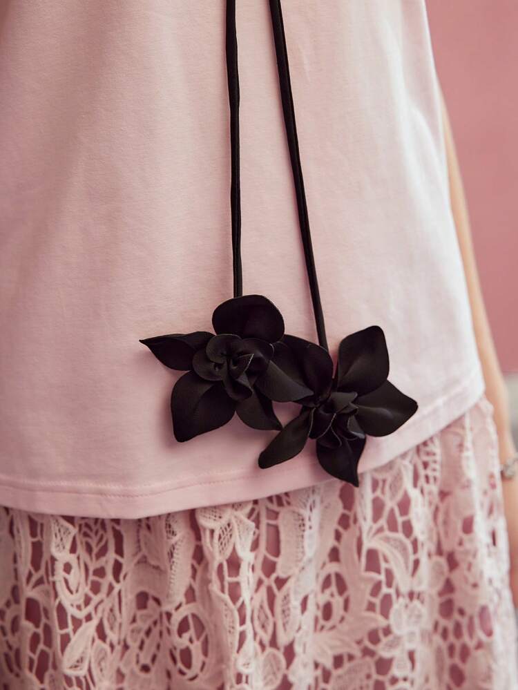 SOLID SHORT SLEEVE T-SHIRT,VALENTINE'S DAY,SPRING/SUMMER