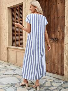 EMERY ROSE Summer Outfit Vacation Outfits Woman Women Long Dresses - Multicolor - View 2