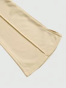 Manfinity Homme 男士运动衫套装，长袖运动衫和裤子，简约休闲风格，适合日常穿着 - 卡其色 - 查看 6