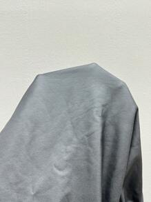 SHEIN EZwear Fashion Street Style Slim Fit Split Leather Draw String Skirt - Grey - View 8