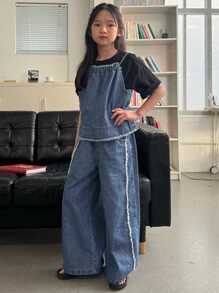 DAZY Tenue en jean pour jeune fille préadolescente