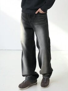 DAZY Men's Simple Pocket Daily Commute Casual Denim Jeans - Grey - View 5