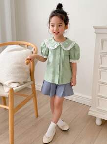 Dazy Kids Young Girl Fall Clothes Girls (Little) Blouse - Green - View 4