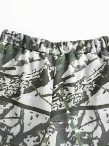 SHEIN 1pc Young Girl Fashionable Digital Print Straight Leg Sweatpants, Casual Streetwear Matching (2 Pieces Are Sold Separately) - Multicolor - View 7