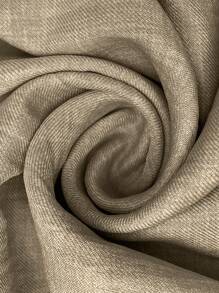 SHEIN LUNE Plus Size Plus-Size Women's Woven Plain Casual Two-Piece Set For Summer - Apricot - View 6