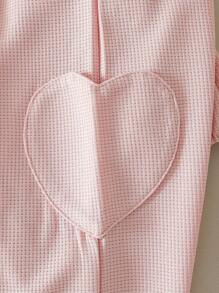 Souflis Souflis 女婴可爱爱心口袋长袖连体衣 - 粉色 - 查看 5