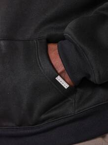SUMWON Heavyweight Winter Premium Pullover Athletic Hoodie With Single Kangaroo Pocket Oversized Fit Streetwear Sweatshirt Jumper For Fall
