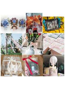 SHEIN 1 Cuộn Nơ Ruy Băng Satin 2Cm*22M, Nhiều Màu Hoàn Hảo Cho Nơ, Đám Cưới, Bao Bì Quà Tặng, Phụ Kiện Trang Sức, Tiệc Tùng, Lễ Hội, Trang Trí Bánh Và Nướng, Hộp Quà Tặng, Bó Hoa, Dấu Trang, Đồ May Vá Sáng Tạo, Trang Trí Nhà Cửa - Nhiều màu - Xem 5