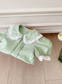 Dazy Kids Young Girl Fall Clothes Girls (Little) Blouse - Green - View 8