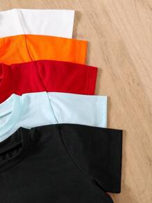 Young Boys Series Fashion Graphic Print Comfortable Casual Home Round Neck All-Match T-Shirt For Summer For Valentine's Day