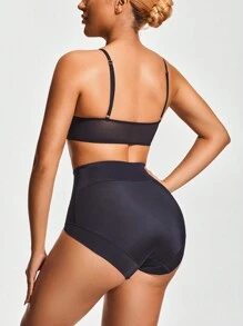 SHEIN Shape Women Solid Color Casual Shaping Shorts